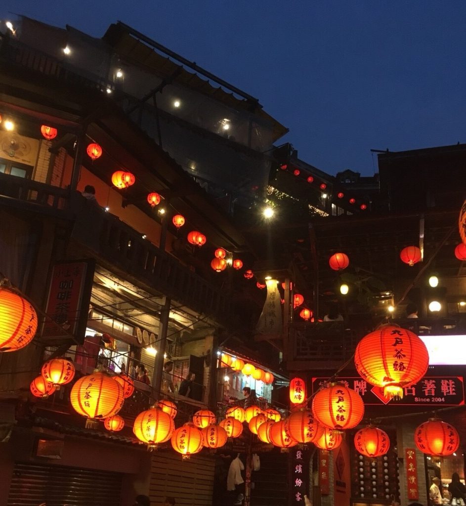 台湾　九分の夜