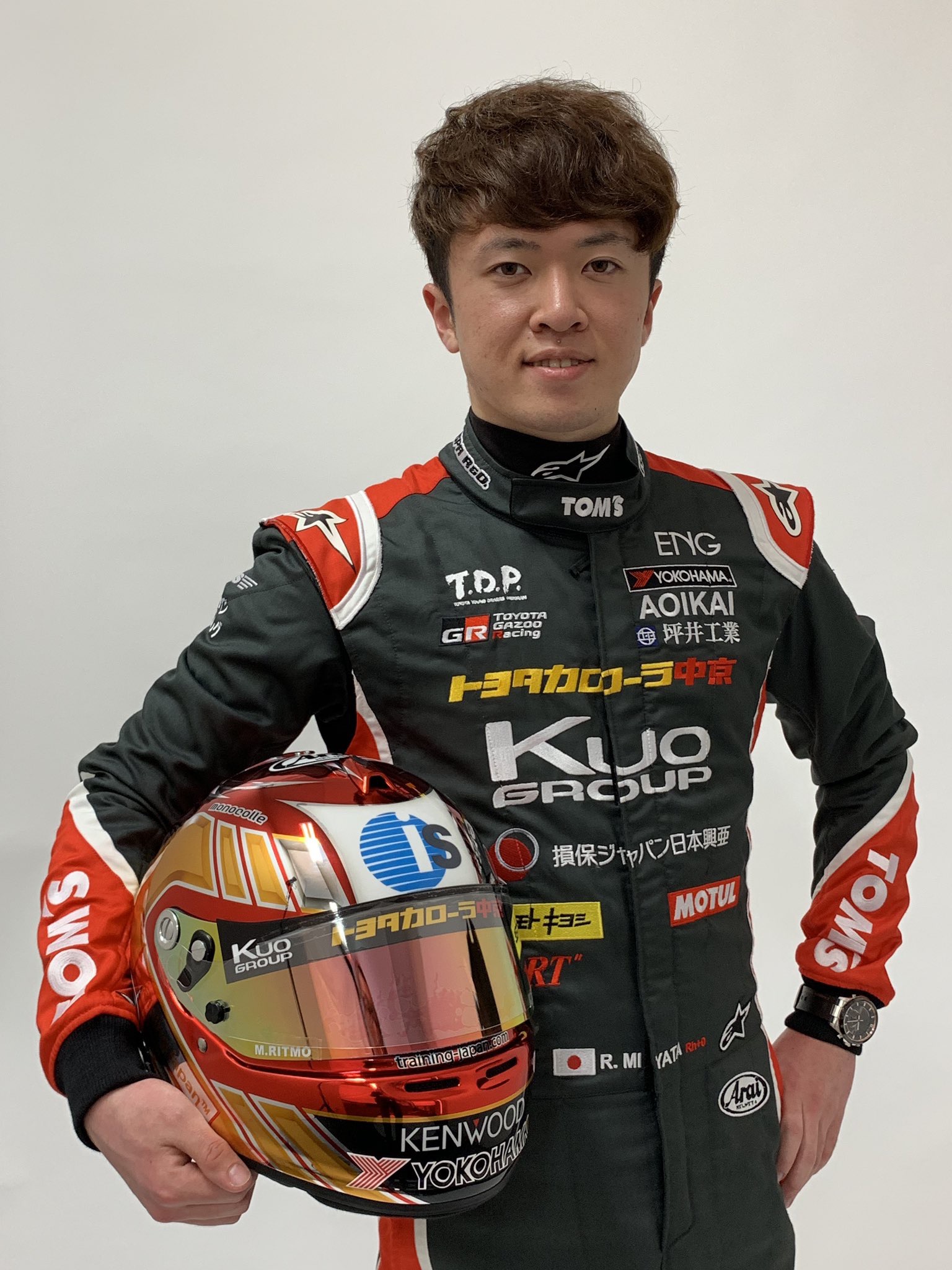 OISは、スーパーGT、全日本F-3ドライバーの、宮田莉朋選手を応援